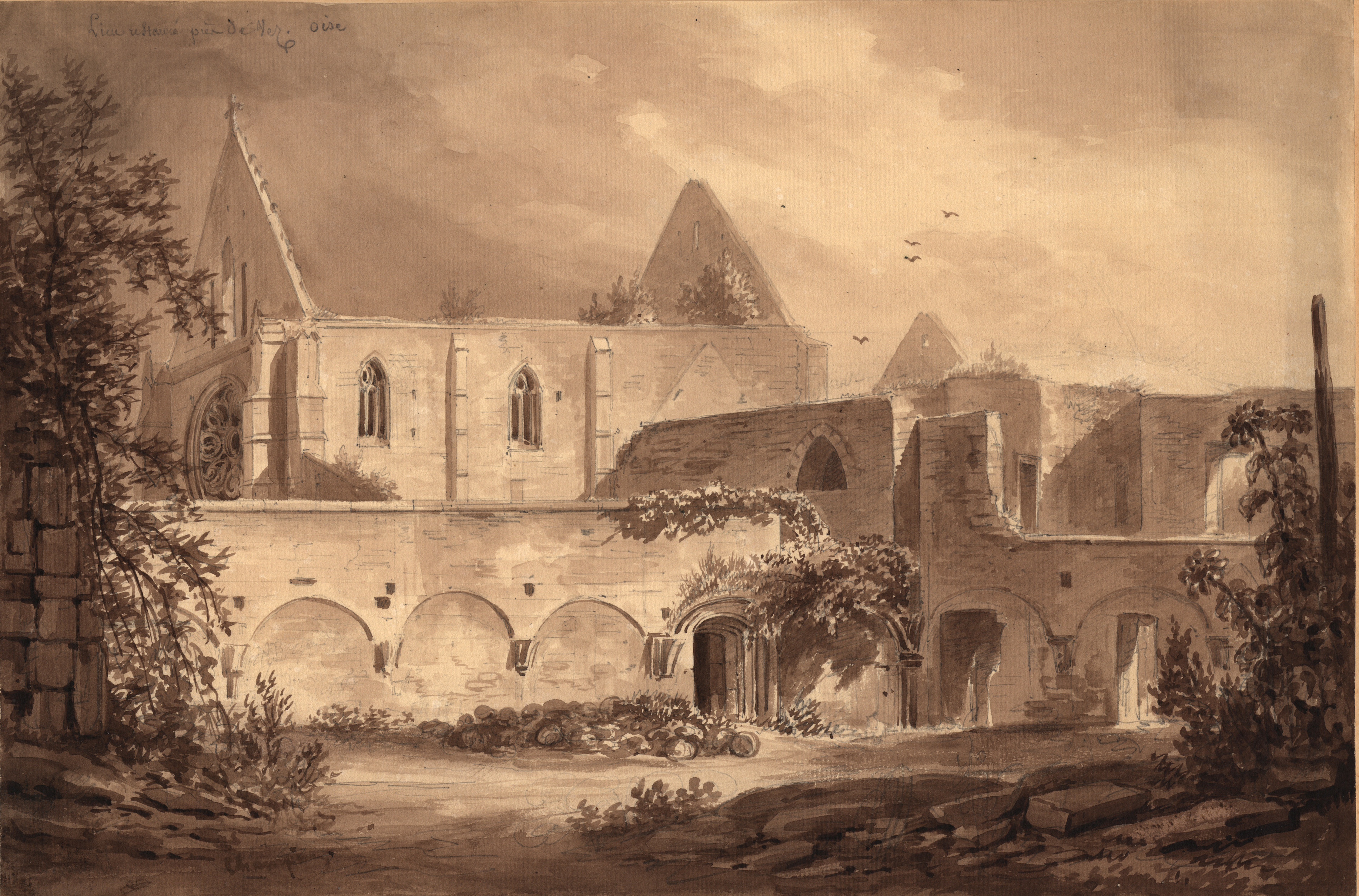 Lieu-Restauré près de Vez (Oise), Jean-Jacques Champin, 1840-1847