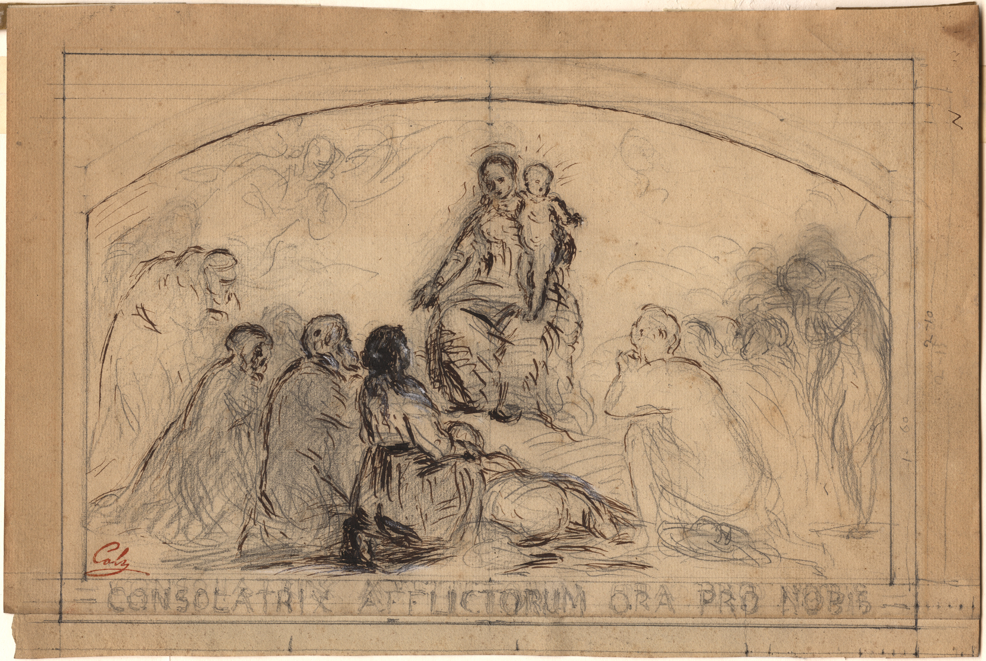 Consolatrix Afflictorum ora pro nobis, Adolphe Félix Cals, 1863