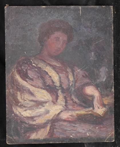 Femme assise lisant, Valentine Reyre, 1905-1910