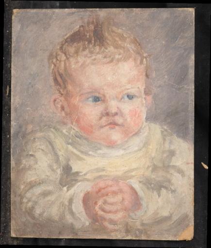 Portrait d'un jeune enfant les mains jointes, Valentine Reyre, 1905-1910