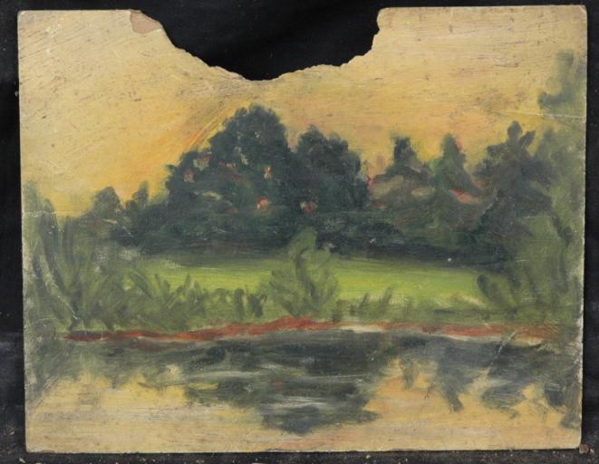 Végétation au bord d'un étang, Valentine Reyre, 1905-1910