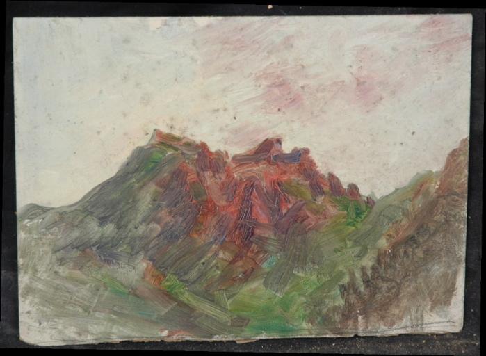 Paysage de montagne en Auvergne, le Mont Dore, Valentine Reyre, 1909