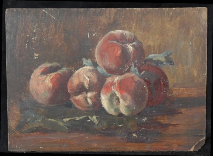 Nature morte aux pêches, Valentine Reyre, 1905-1910