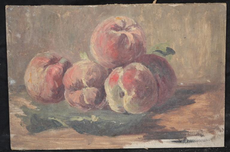 Nature morte aux pêches, Valentine Reyre, 1905-1910
