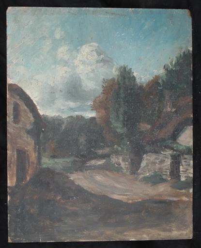 Maisons proches d'un bois, Valentine Reyre, 1905-1910