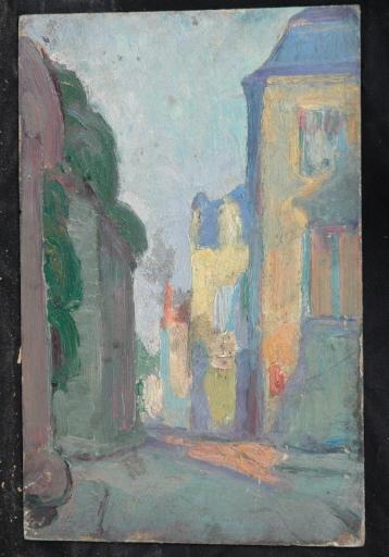 Rue colorée, Senlis, Valentine Reyre, 1905-1910