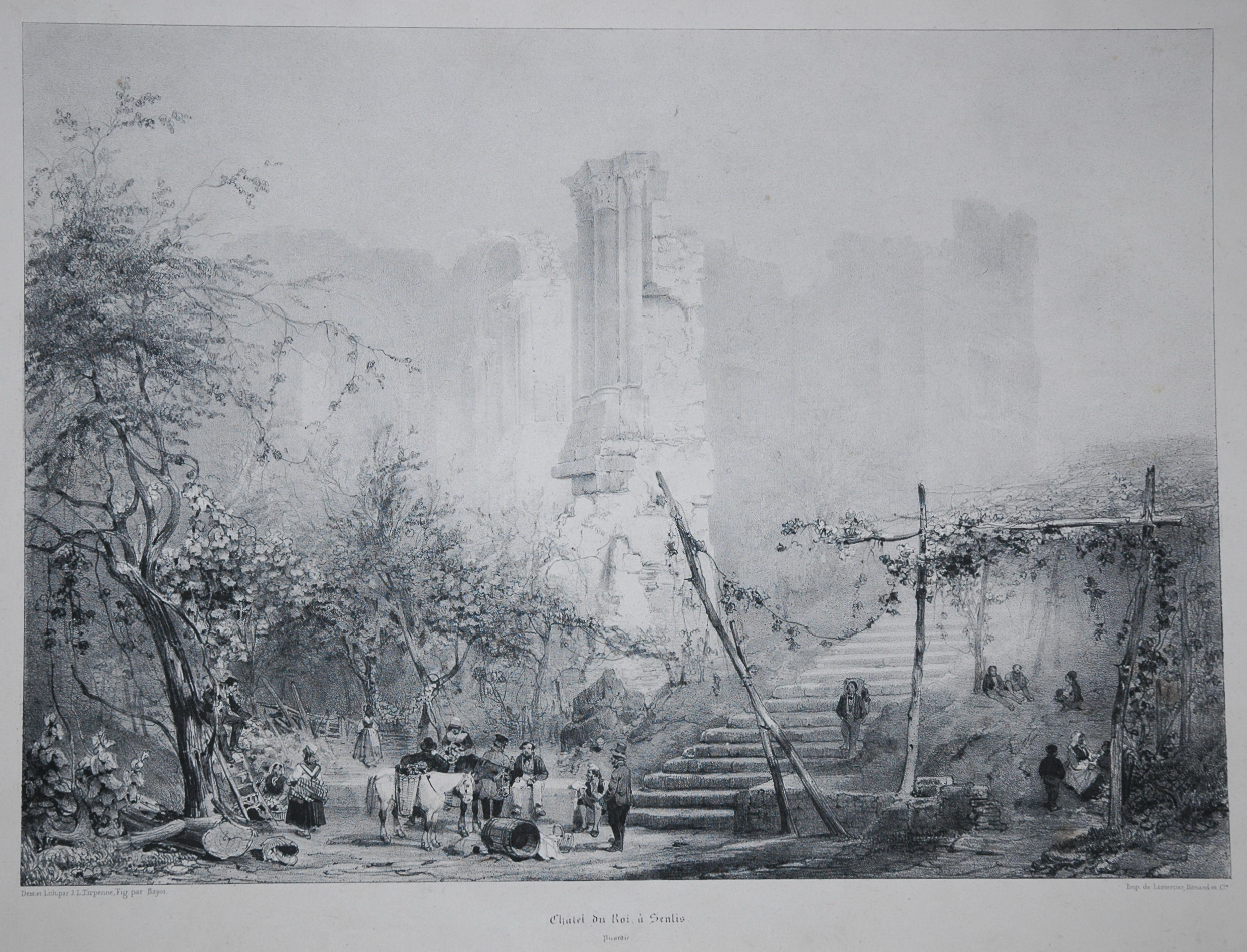 Chatel du Roi Senlis (titre inscrit), Jean-Louis Tirpenne, 1836 vers