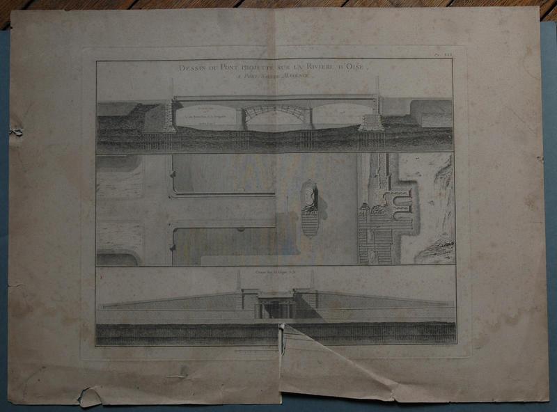 Dessin du pont projetté sur l'Oise à Pont Sainte-Maxence (titre inscrit)_0