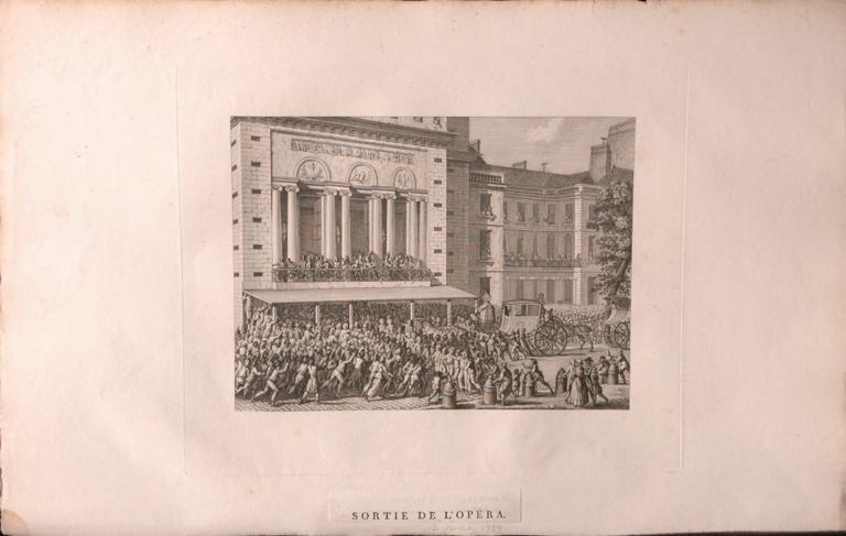 Sortie de l'opéra, 12 juillet 1789 (titre factice) ; Le Peuple faisant fermer les portes de l'Opéra, le 12 juillet 1789 (autre titre)_0