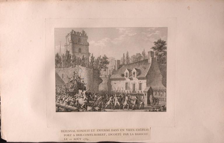 Besenval enfermé à Brie-Comte-Robert, 10 août 1789 (titre factice) ; Besenval conduit dans un château fort à Brie-Comte-Robert (10 août 1789) (autre titre)_0