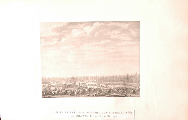 Lafayette fait désarmer aux Champs Elysées, 12 janvier 1790 (titre factice)_0