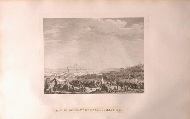 Le Champ de Mars, 4 juillet 1790 (titre factice), Jean-Louis Prieur, 1790 vers