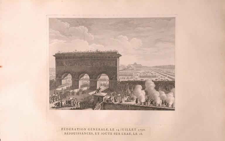 La Fête de la Fédération, 14 juillet 1790 (titre factice), Jean-Louis Prieur, 1790 vers