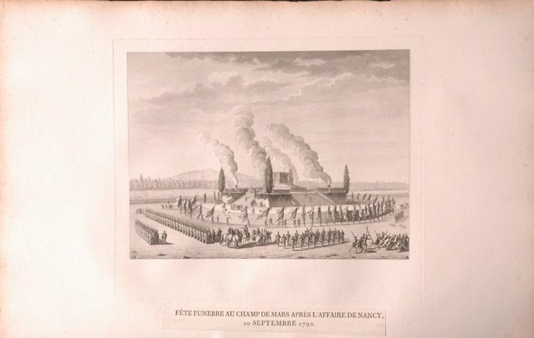 Fête funèbre, 20 septembre 1790 (titre factice), Jean-Louis Prieur, 1792 vers