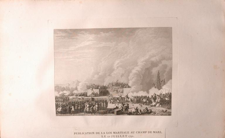 Publication de la loi martiale, 17 juillet 1791 (titre factice)_0