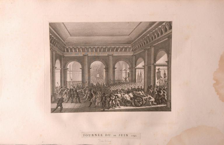 Foule aux Tuileries, 20 juin 1792 (titre factice), Jean-Louis Prieur, 1791 vers