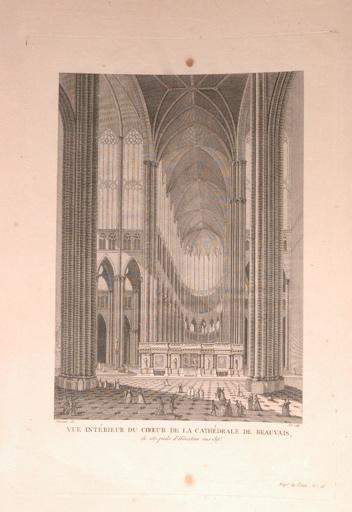 Le choeur de la cathédrale de Beauvais (Oise), François Denis Née, 2e moitié 18e siècle