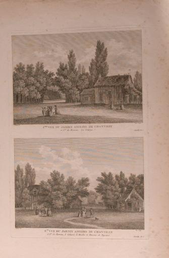 Deux vues du jardin anglais, château de Chantilly (Oise) (titre factice)_0
