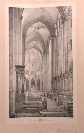 Vue intérieure de l'église de Saint Germer (Oise)_0