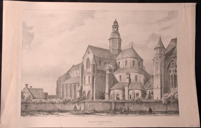 Vue de l'église de Saint Germer (Oise)_0