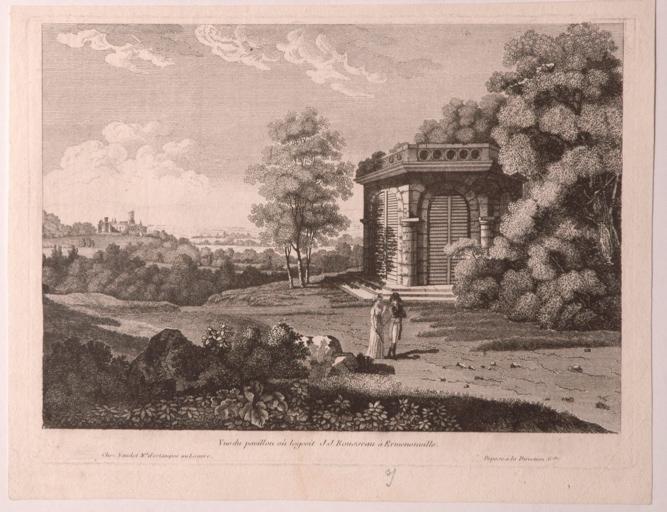 Le pavillon où logeait J-J Rousseau, Ermenonville (Oise)_0