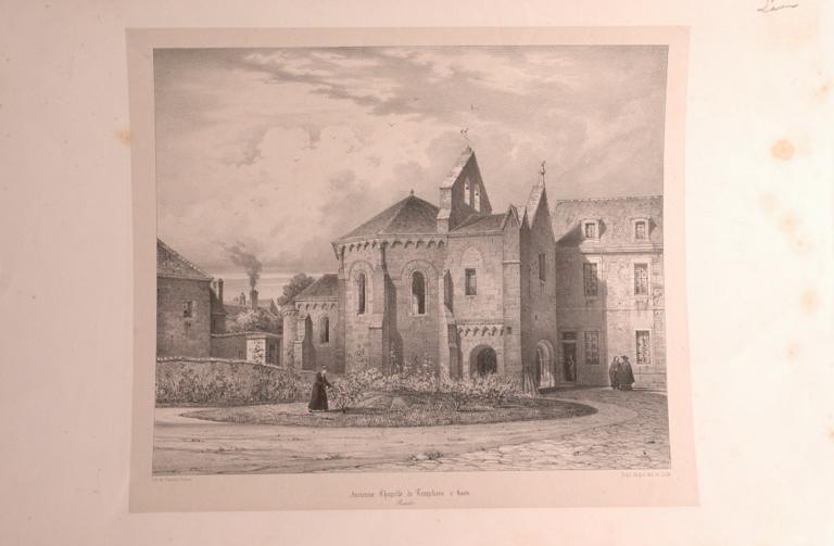 Ancienne chapelle des Templiers, Laon (Aisne), Emile Sagot, 19e siècle