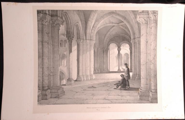 Galeries supérieures de la cathédrale de Laon (Aisne), Emile Sagot, 19e siècle