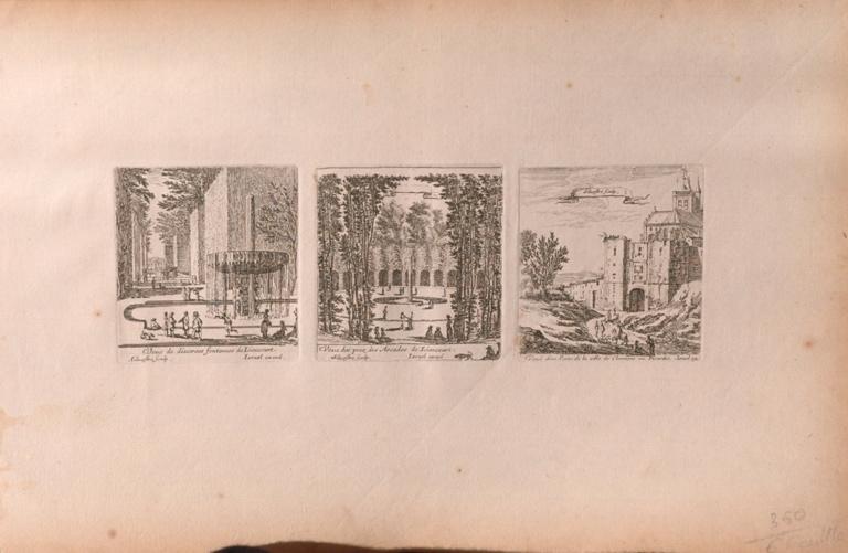 Diverses vues de Liancourt : fontaines et Arcades et une vue d'une Porte de Clermont (titre factice)_0