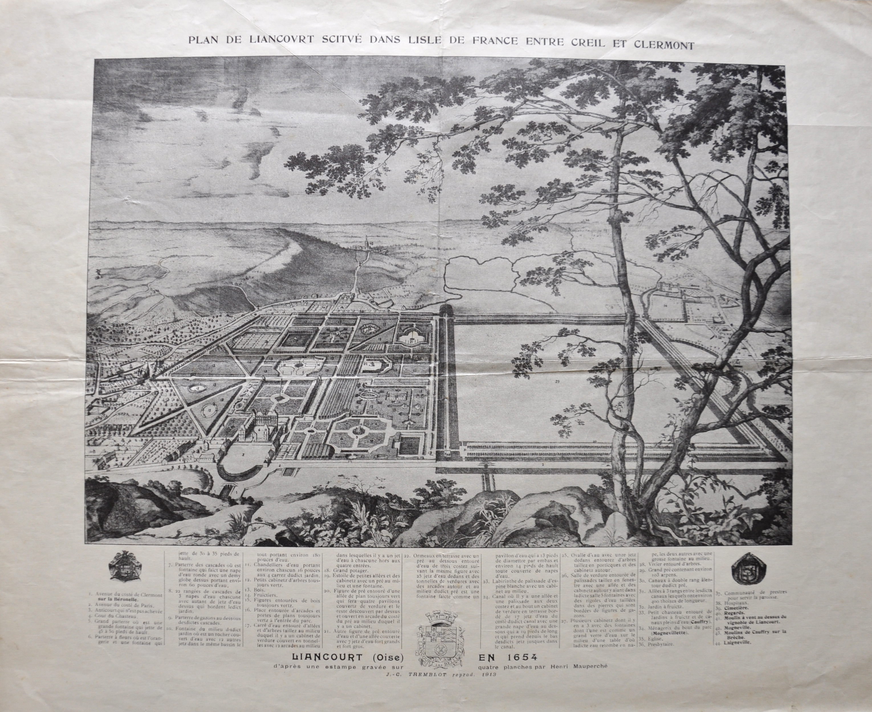 Plan de Liancourt, Henri Mauperche, 1913