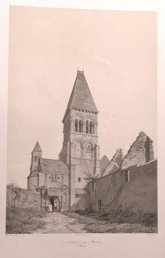 Vue occidentale de l'église de Morienval (Oise)_0