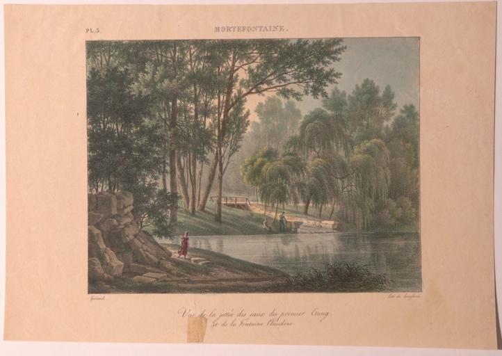 La jettée des eaux du premier étang et de la Fontaine Claudine, Mortefontaine (Oise)_0