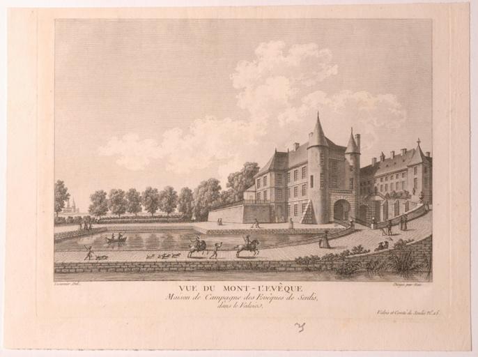 Maison des évêques à Mont-l'Evêque (Oise) (titre factice), François Denis Née, 2e moitié 18e siècle