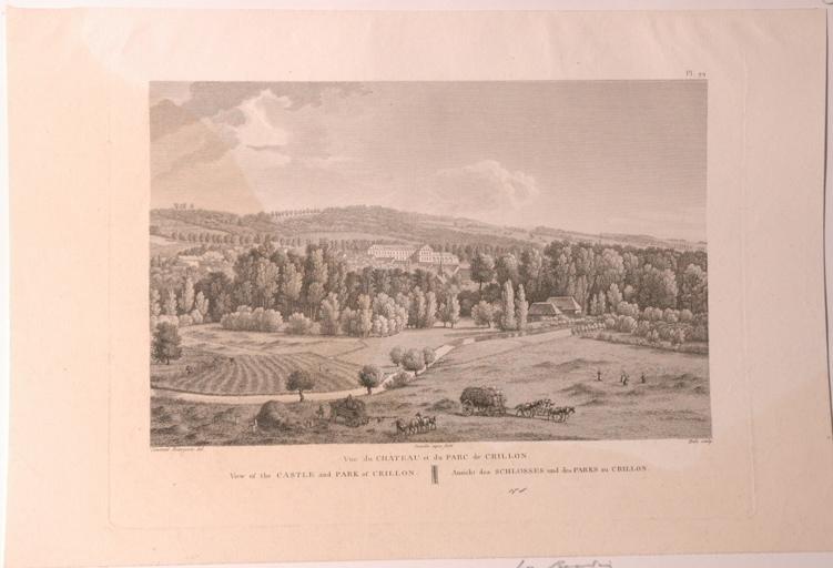 Vue du château et du parc de Crillon_0