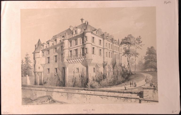 Le château de Mello, Victor Petit, 19e siècle