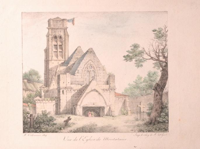 Vue de l'église de Montataire (Oise)_0