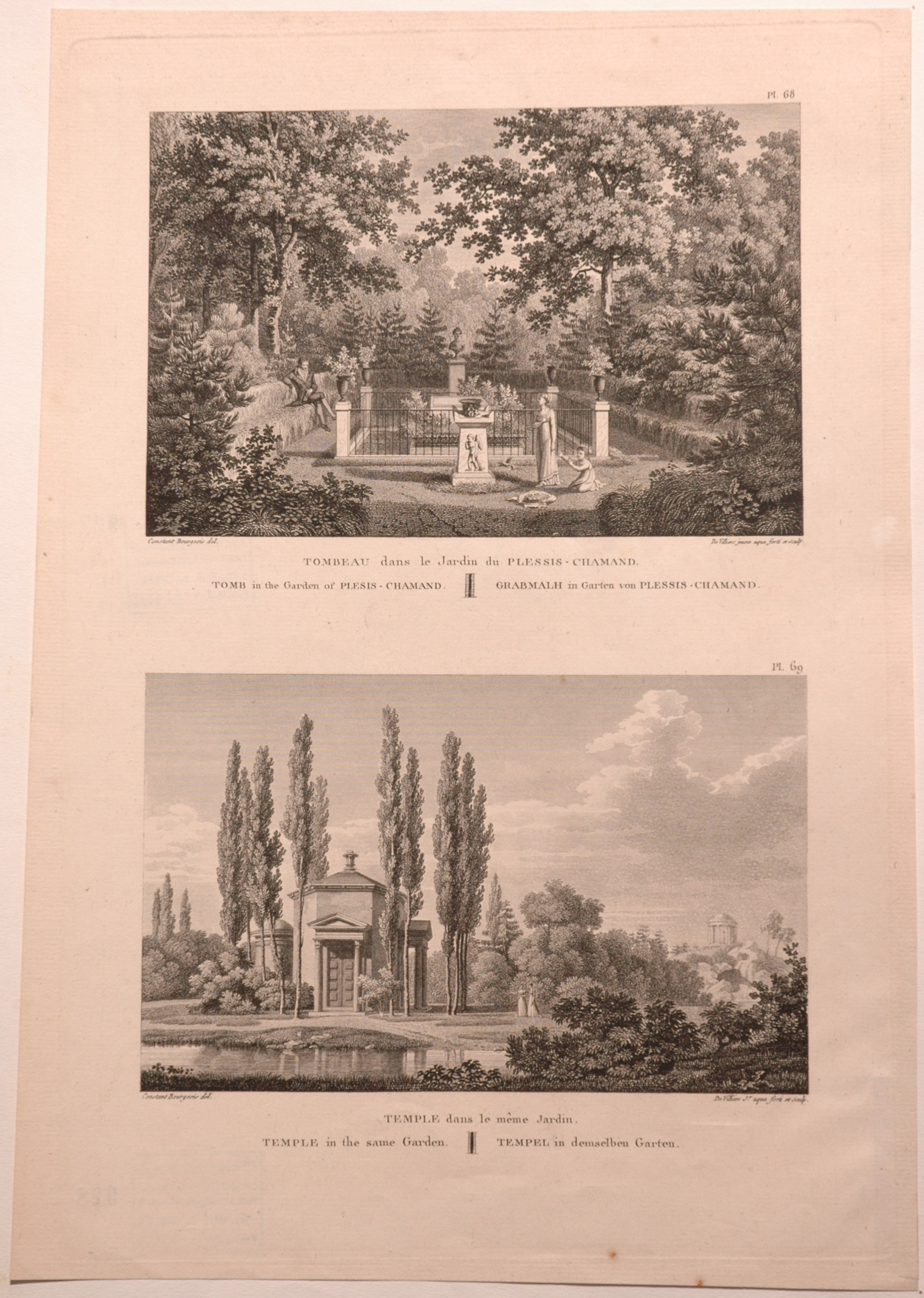 Tombeau et Temple dans le jardin du Plessis-Chamant (Oise)_0