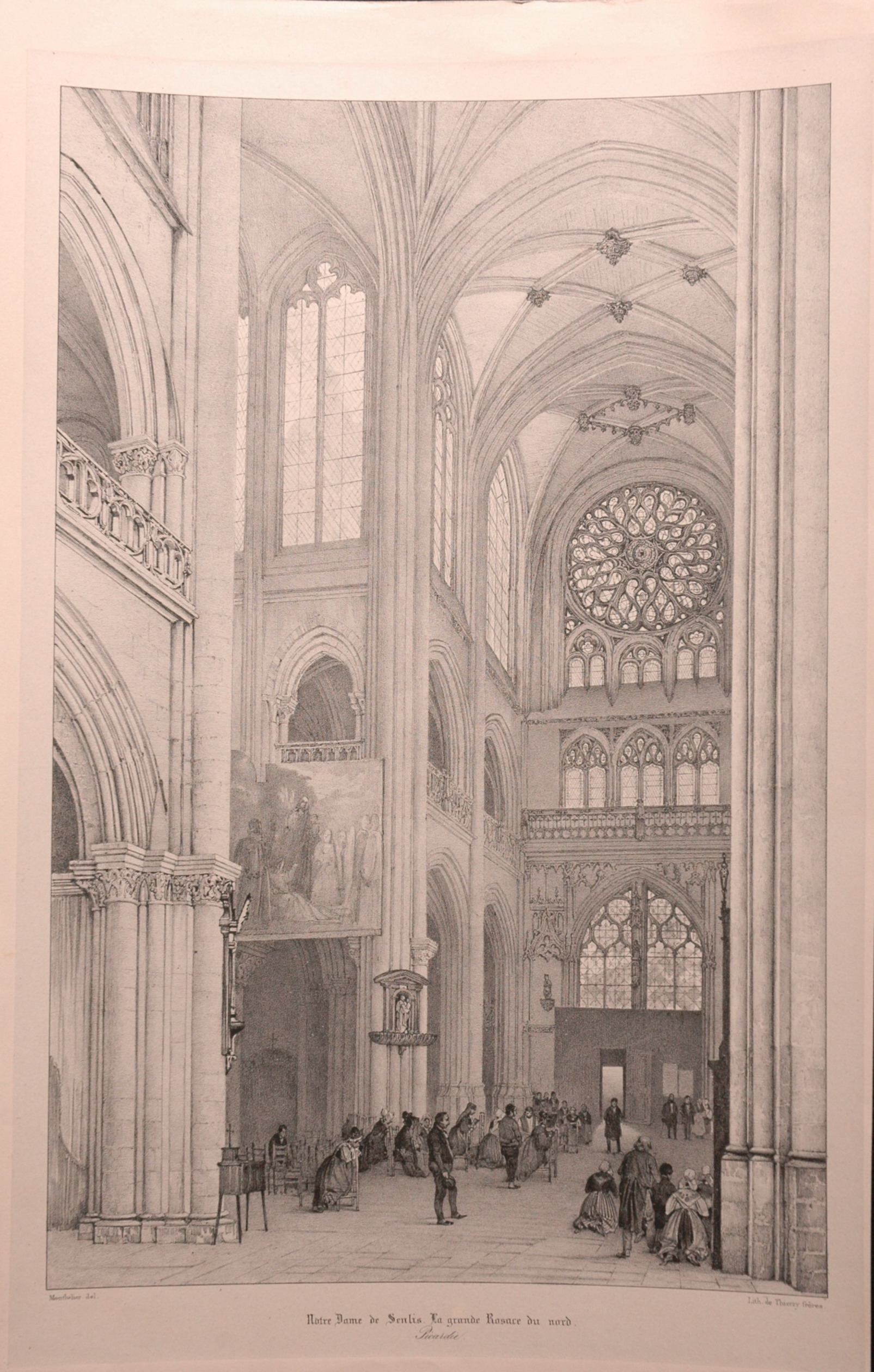 La cathédrale Notre-Dame de Senlis, la grande Rosace du nord (Oise)_0