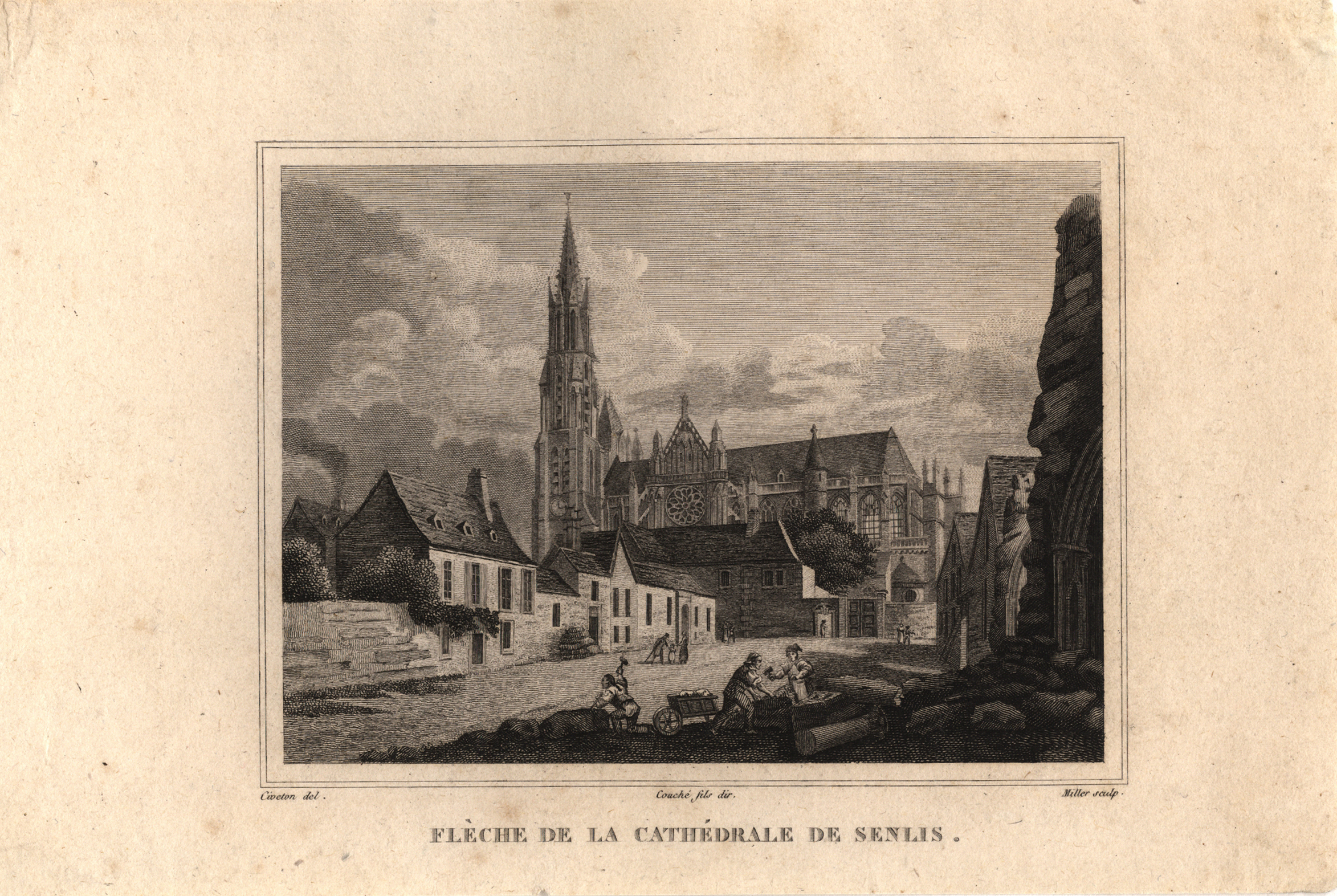 Flèche de la cathédrale de Senlis (Oise), Christophe Civeton, 1826