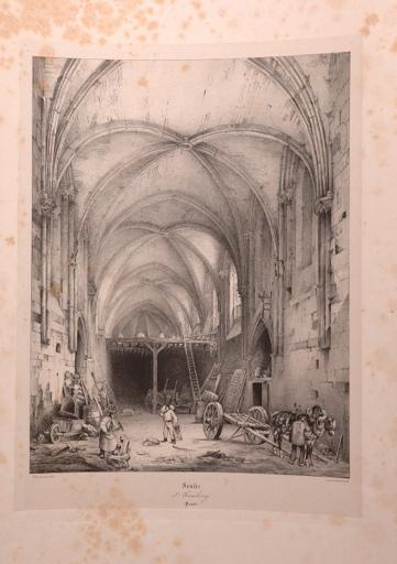 Eglise Saint Frambourg, Senlis (Oise) (titre factice), Charles Villemin, 1836 vers