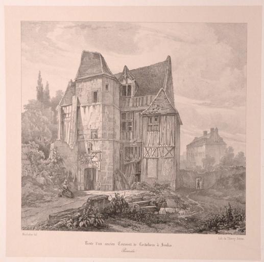 Reste d'un ancien couvent de Cordeliers, Senlis (Oise), Frères Thierry, 1836