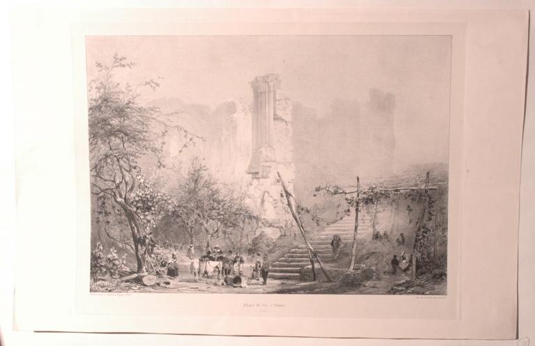 Intérieur du Château royal, Senlis (Oise) (titre factice), Jean-Louis Tirpenne, 1836 vers