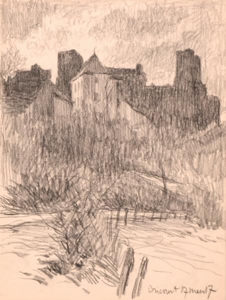 Dricourt, vue de l'église (titre factice)_0