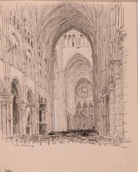 Intérieur de la cathédrale, Soissons (titre factice)_0