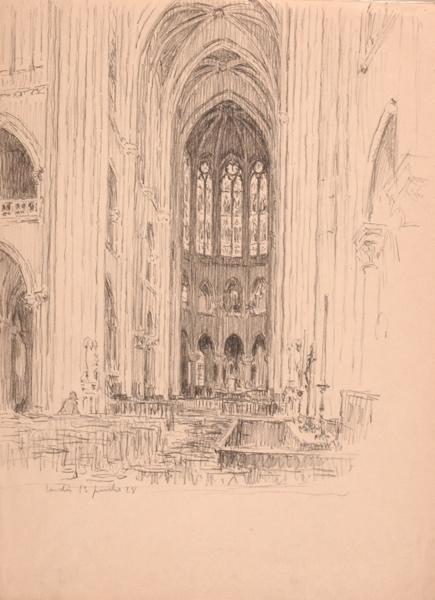 Le choeur de la cathédrale Notre-Dame, Senlis (titre factice)_0