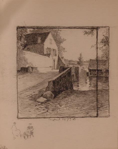 Le pont près du moulin, Courteuil (titre factice)_0