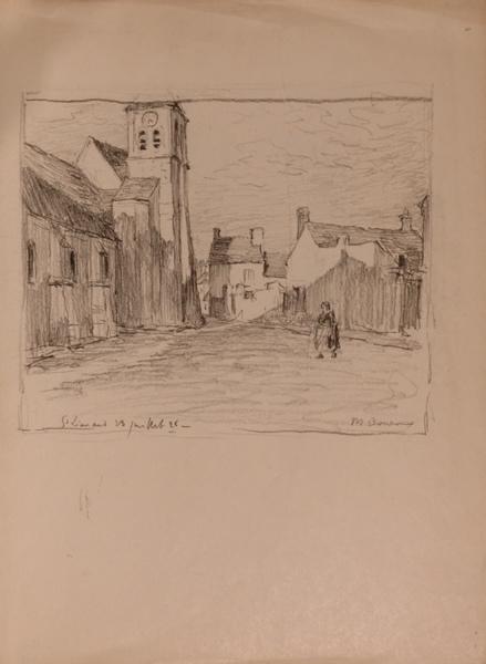L'église et la place, Saint-Léonard (titre factice)_0