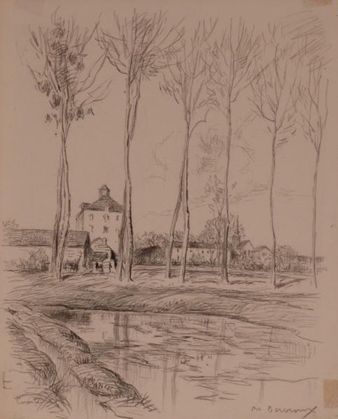 Courteuil à travers les arbres (titre factice)_0