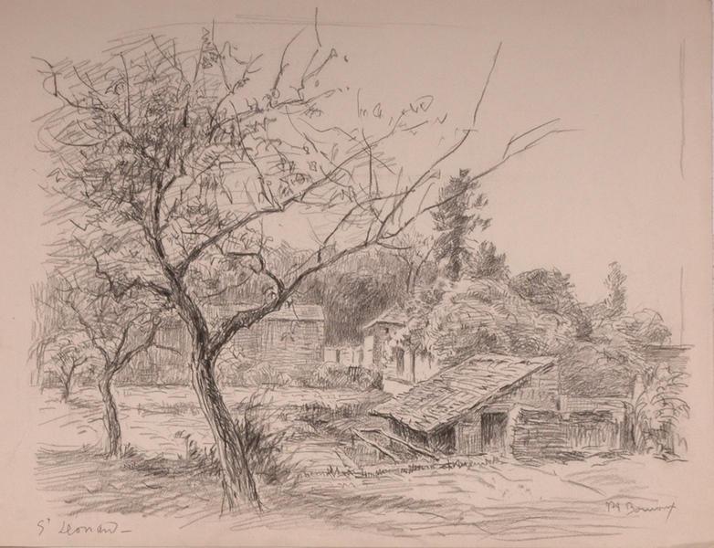 Le lavoir à Saint-Léonard (titre factice)_0