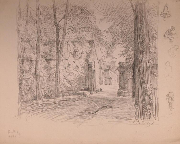 Entrée d'une propriété à Avilly (titre factice)_0