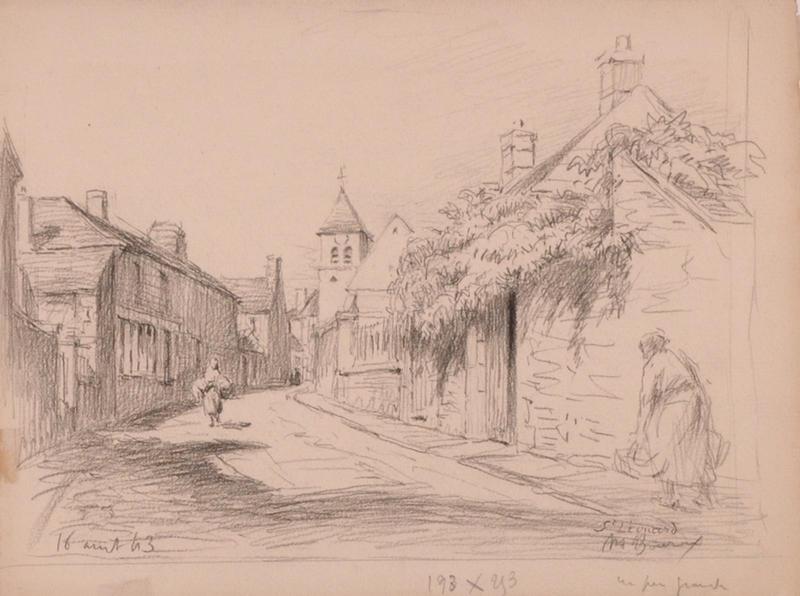 Une rue de Saint-Léonard vers l'église (titre factice)_0